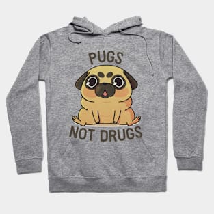 Pugs Not Drugs Hoodie